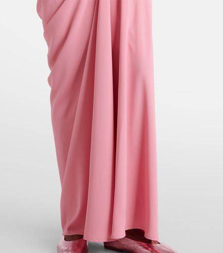 Falda larga de crepé drapeada - Dries Van Noten - Modalova