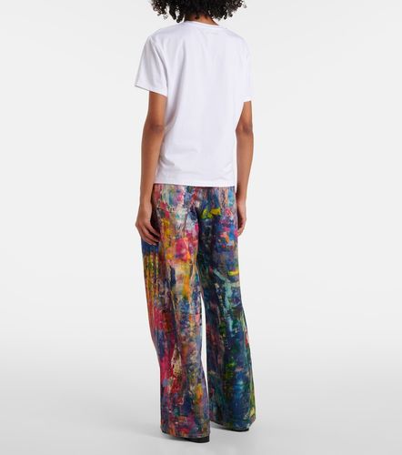Camiseta Face de jersey de mezcla de algodón - Acne Studios - Modalova