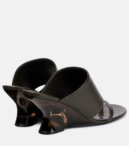 Mules in pelle con zeppa - Dries Van Noten - Modalova