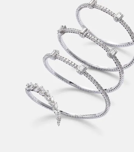 Pulsera Y-Couture de oro blanco de 18 ct con diamantes - Yeprem - Modalova