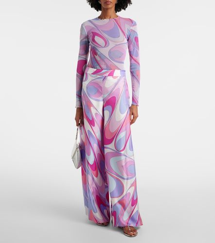 Pantaloni Iride in seta a gamba larga - Pucci - Modalova