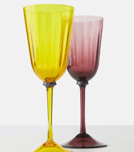 Set di 8 bicchieri da vino Rainbow - La DoubleJ - Modalova