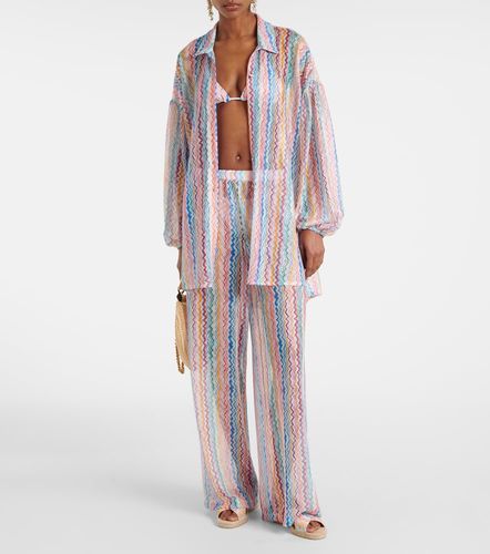 Camicia oversize trasparente a zig-zag - Missoni - Modalova