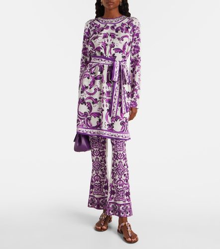 Abito Majolica in misto seta - Dolce&Gabbana - Modalova