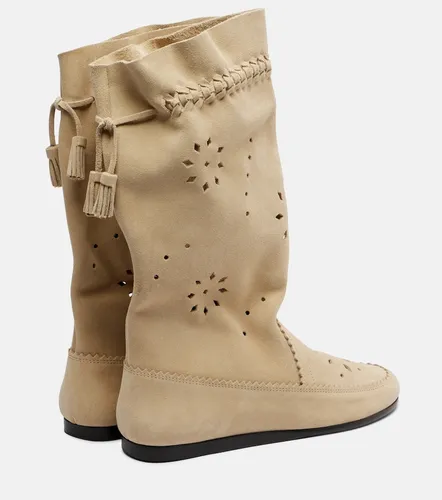 Welky laser-cut suede mid-calf boots - Isabel Marant - Modalova