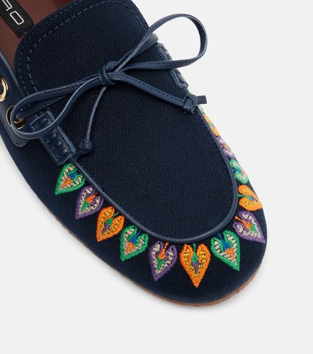 Etro Mocassini in canvas con ricamo - Etro - Modalova
