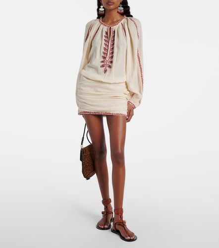 Abito corto Ludy in cotone con ricamo - Marant Etoile - Modalova