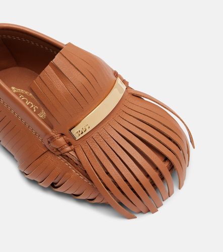 Charm Gommino in pelle con frange - Tod's - Modalova