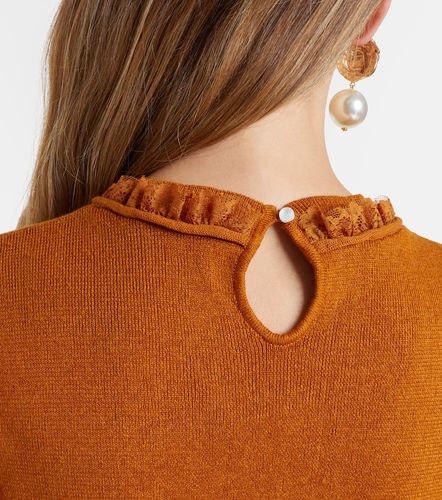 Shushu/Tong Top de lino con encaje - Shushu/Tong - Modalova