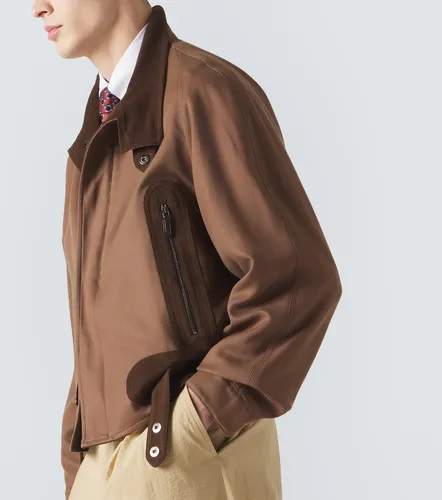 Archivio silk bomber jacket - Giorgio Armani - Modalova