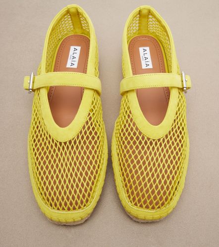Alaïa Espadrillas in rete con suede - Alaia - Modalova