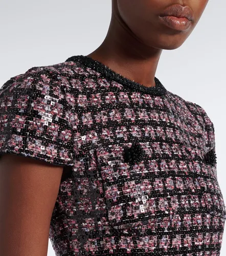 Sequined boucle and taffeta midi dress - Self-Portrait - Modalova