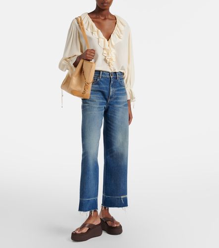 Chloé Sandali infradito Nama in pelle con plateau - Chloe - Modalova