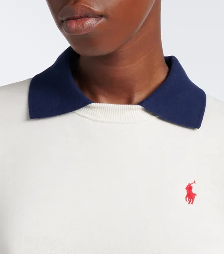 Cotton-blend jersey polo sweatshirt - Polo Ralph Lauren - Modalova