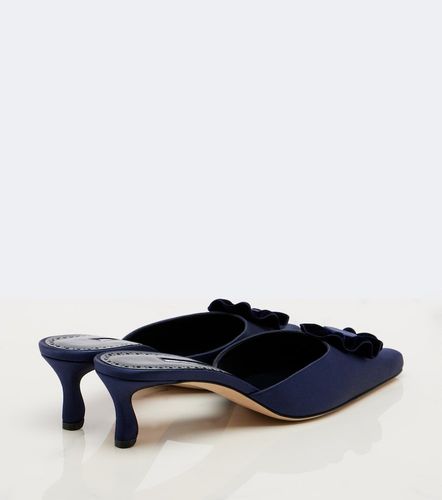 Mules Caulon in raso di seta - Manolo Blahnik - Modalova