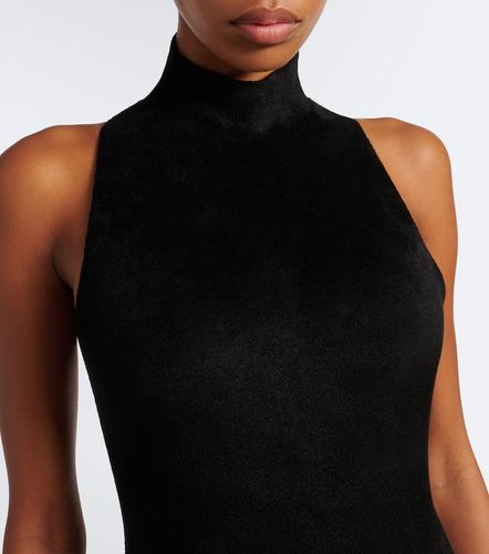 Alaïa Vestido midi asimétrico de terciopelo - Alaia - Modalova
