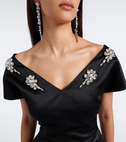 Abito corto in raso con cristalli - Simone Rocha - Modalova