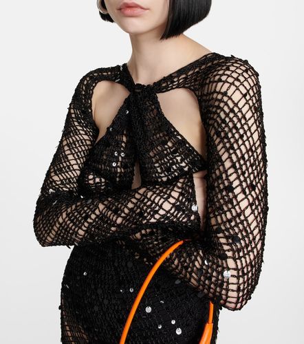 Abito lungo in crochet con paillettes - Coperni - Modalova