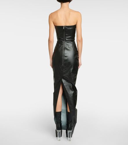 Abito lungo di jeans con dettaglio bustier - Rick Owens - Modalova