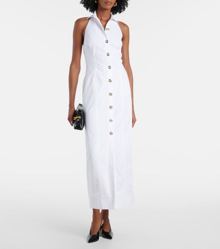 Open-back buttoned poplin shirt dress - Balmain - Modalova