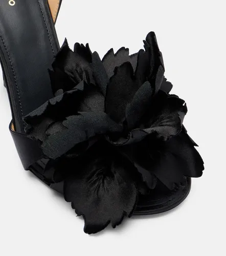 Ghilly 95 floral-applique satin sandals - Ferragamo - Modalova