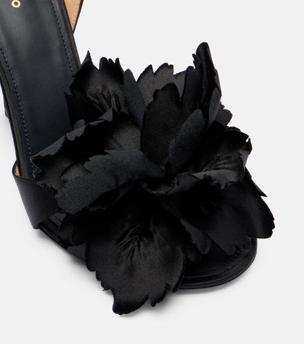 Sandali Ghilly 95 in raso con applicazioni floreali - Ferragamo - Modalova