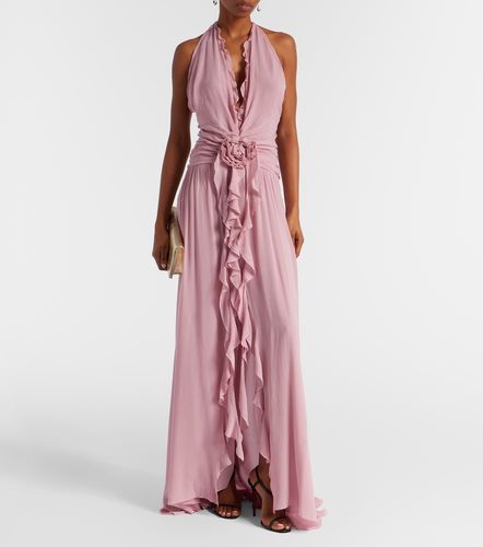 Blumarine Ruffled georgette gown - Blumarine - Modalova