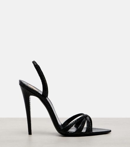 Kate leather slingback sandals - Saint Laurent - Modalova