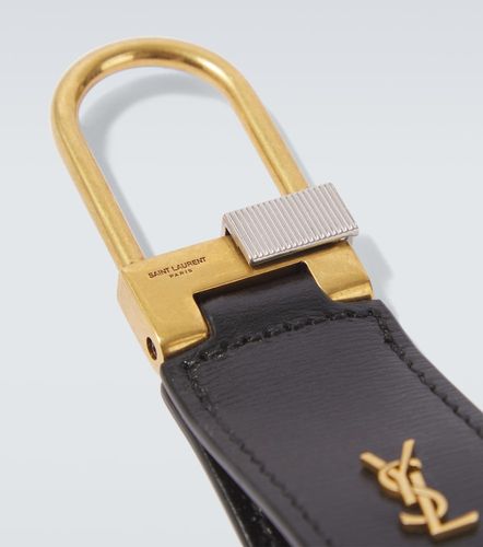 Tiny Cassandre leather keychain - Saint Laurent - Modalova