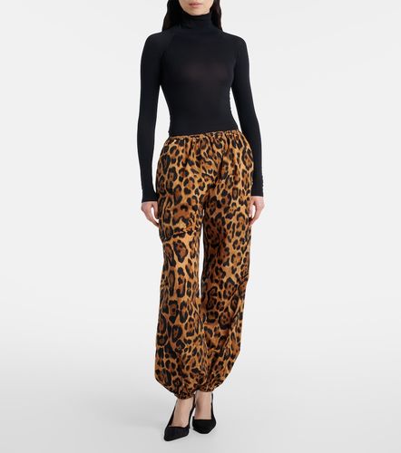 Alaia Leopard-print tapered pants - Alaia - Modalova
