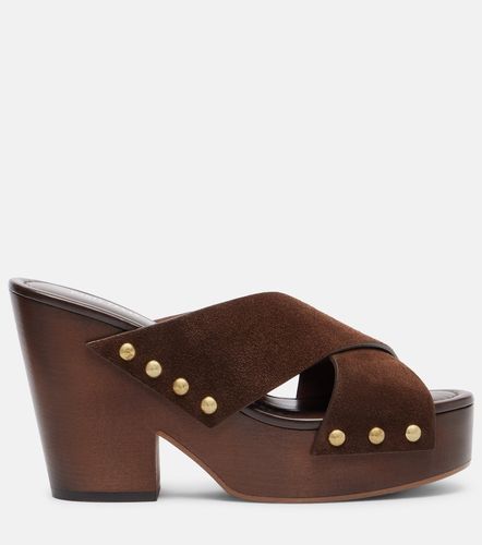 Marisol suede platform mules - Paris Texas - Modalova