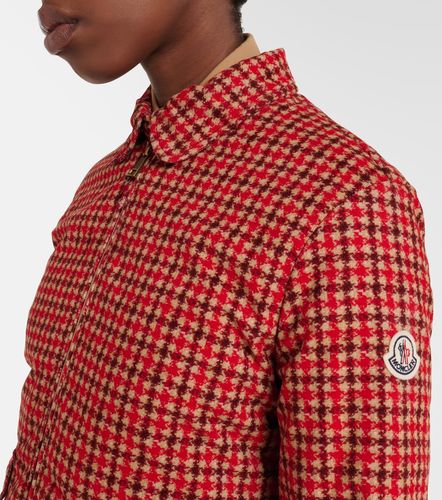 Lanset houndstooth cotton down jacket - Moncler - Modalova