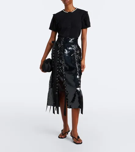Cárdigan de pointelle de algodón adornado - Simone Rocha - Modalova