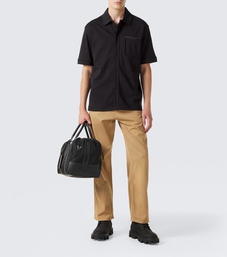 Moncler Camisa de algodón con piel - Moncler - Modalova