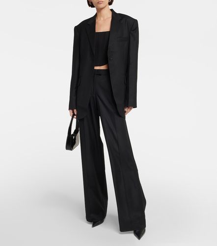 Conso low-rise wide-leg wool pants - Aya Muse - Modalova