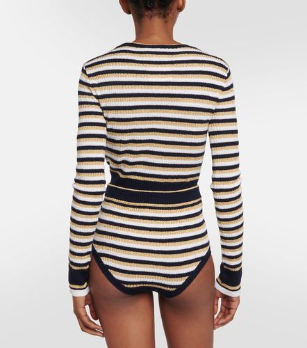 Roman Stud striped wool shorts - Valentino Garavani - Modalova