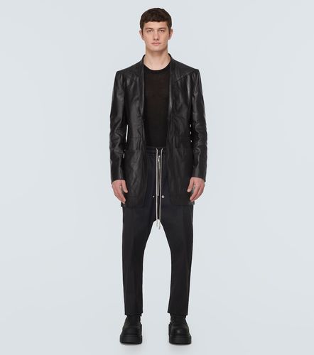 Lido single-breasted leather blazer - Rick Owens - Modalova