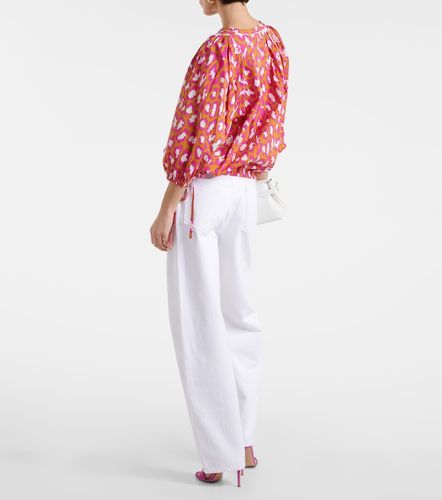 Juliette printed cotton-blend top - Diane von Furstenberg - Modalova