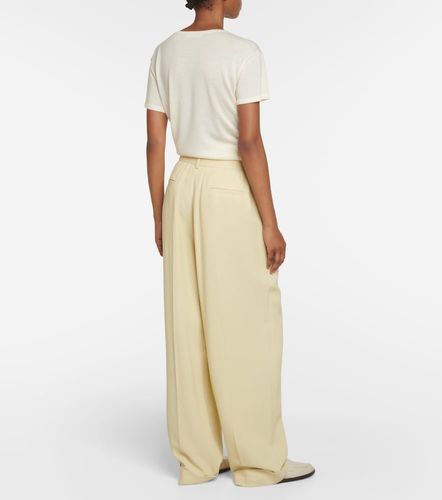 Pantaloni Tor in crêpe a gamba larga - The Row - Modalova
