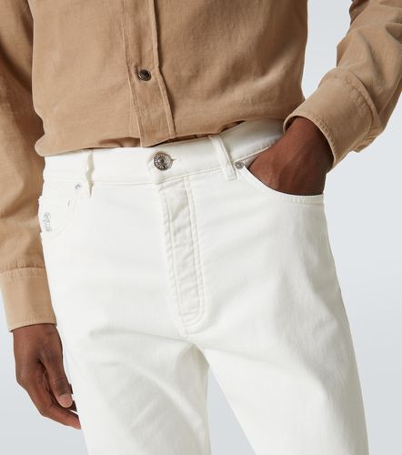 Jeans slim a vita alta - Brunello Cucinelli - Modalova