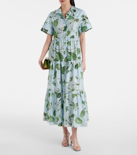 Abito midi in cotone con stampa - Erdem - Modalova