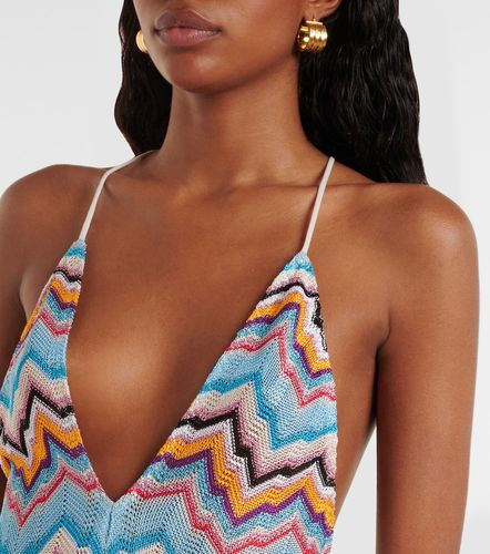 Copricostume a zig-zag con lamé - Missoni - Modalova