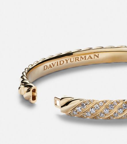 Sculpted Cable 18kt bangle with diamonds - David Yurman - Modalova