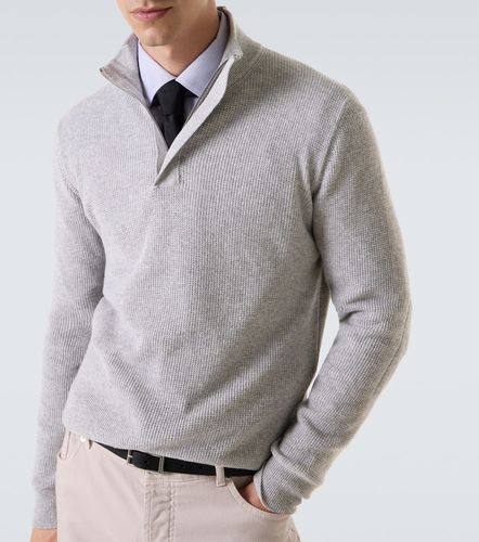 Waffle-knit wool and cashmere sweater - Canali - Modalova