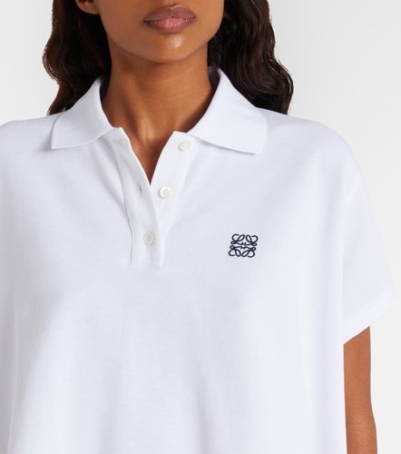 Polo asimétrico de piqué de algodón - Loewe - Modalova