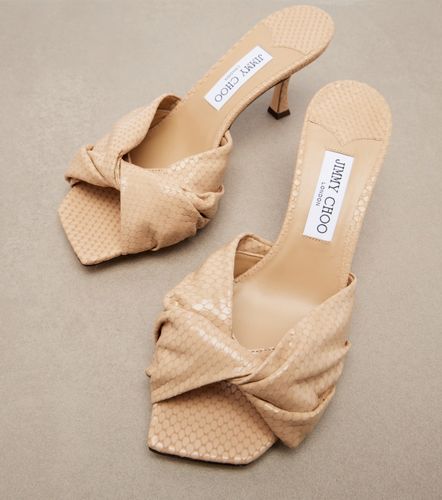 Skye Twist snake-effect leather mules - Jimmy Choo - Modalova