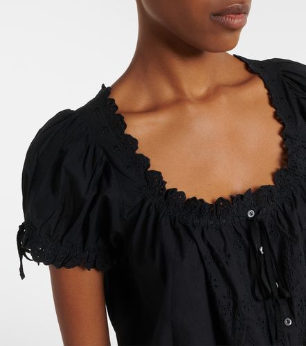 Dôen Top Nera in cotone con ricamo - Doen - Modalova