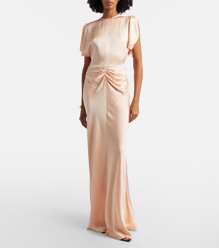 Isabella gathered satin gown - Victoria Beckham - Modalova