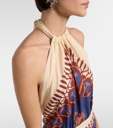 Vestido corto de algodón estampado - Johanna Ortiz - Modalova