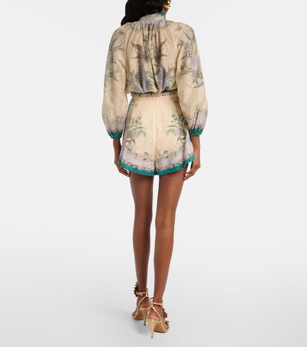 Indra printed linen shorts - Zimmermann - Modalova